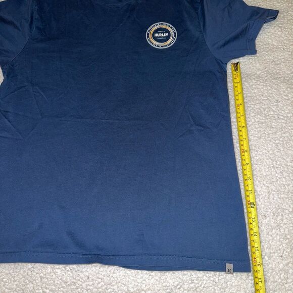 Hurley Medium Graphic Crewneck Short Sleeve Mens Tee Shirt Midnight Blue EUC - Picture 7 of 9